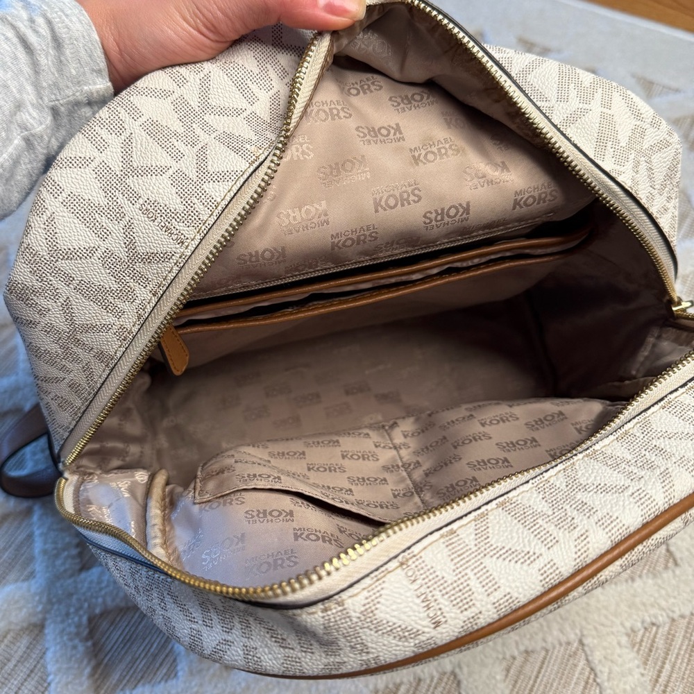 Michael Kors Cream and Tan Backpack - Picture 3 of 3